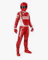 F1 Racing Kit Mockup - Half Side View