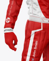 F1 Racing Kit Mockup - Half Side View