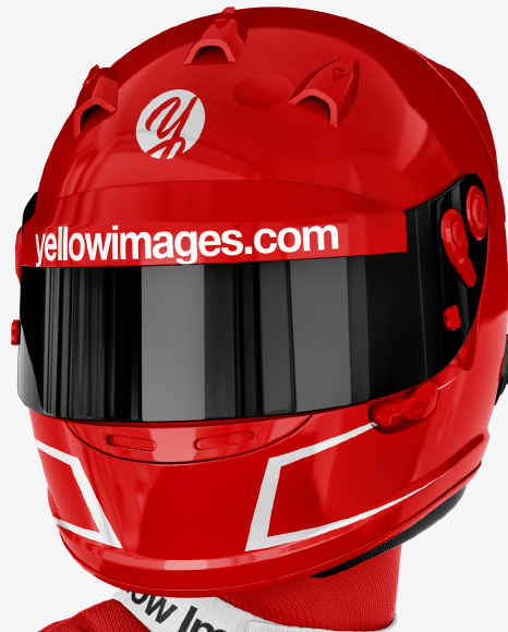 F1 Racing Kit Mockup - Half Side View