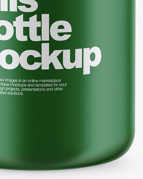 Matte Pills Bottle Mockup - High-Angle Shot