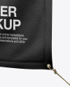 Vinyl Banner Mockup - Half Side View