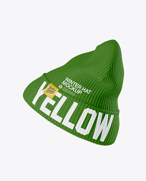 Beanie Hat Mockup - Side View