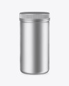 Matte Metallic Pills Bottle Mockup - High-Angle Shot
