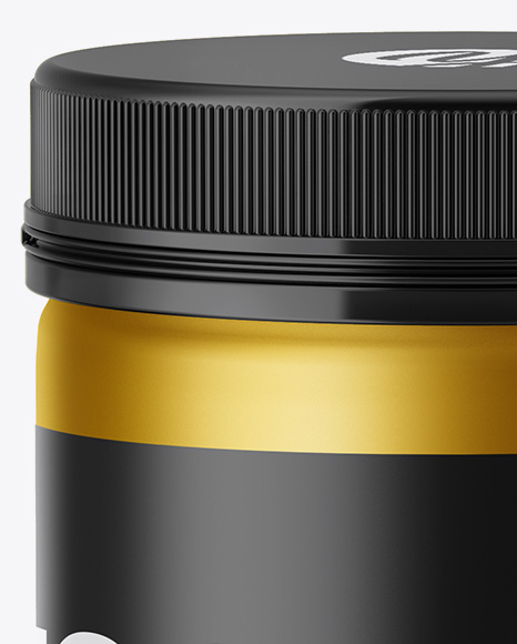 Matte Metallic Pills Bottle Mockup - High-Angle Shot