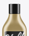 Metallic Square Bottle Mockup - Front View