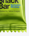 Metallic Snack Bar Mockup - Front View