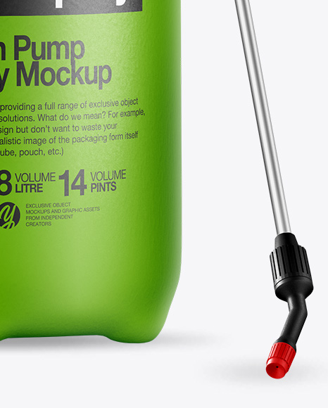 Garden Pump and Spray Mockup - Front View