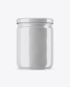 Glossy Sauce Jar Mockup