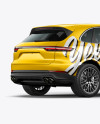 Luxury Crossover 5-doors Mockup - Back Half Side View