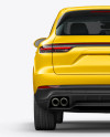 Luxury Crossover 5-doors Mockup - Back View