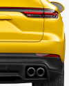 Luxury Crossover 5-doors Mockup - Back View