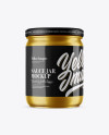 Metallic Sauce Jar Mockup