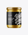 Metallic Sauce Jar Mockup