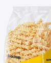 Fusilli Pasta Mockup - Half Side View