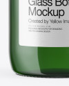 180ml Green Glass Bottle Mockup