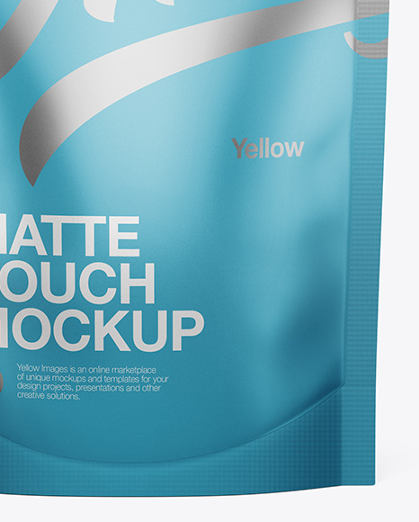 Matte Stand Up Pouch Mockup - Front View