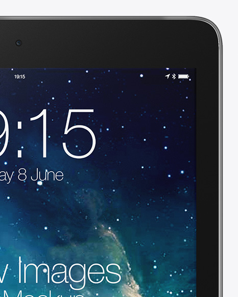 Vertical iPad Mockup - Front View