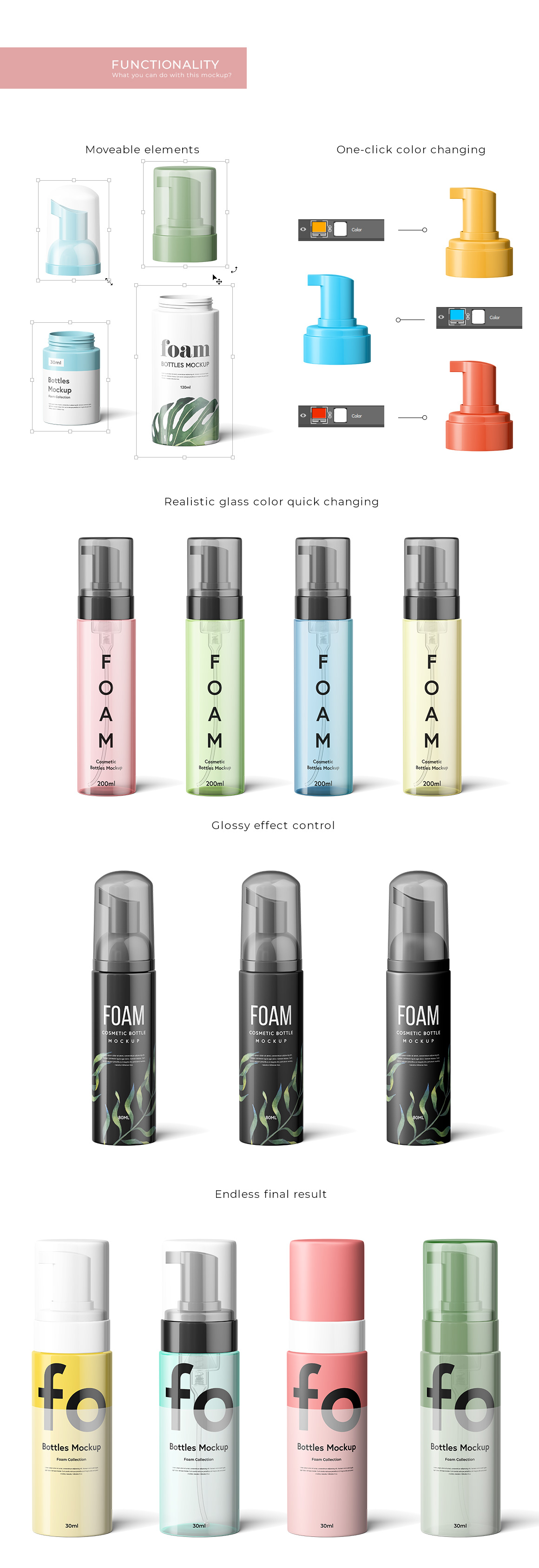 Cosmetic Bottles Mockup Vol.6