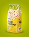 Fiocchi Rigati Pasta Mockup - Half Side View