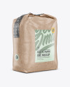 1 kg Kraft Paper Bag Mockup - Halfside View