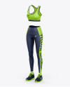 Fitness Kit Mockup - Front Half Side View