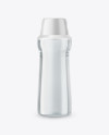 Glass Water Bottle in Shrink Sleeve Mockup