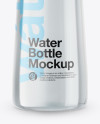 Glass Water Bottle in Shrink Sleeve Mockup