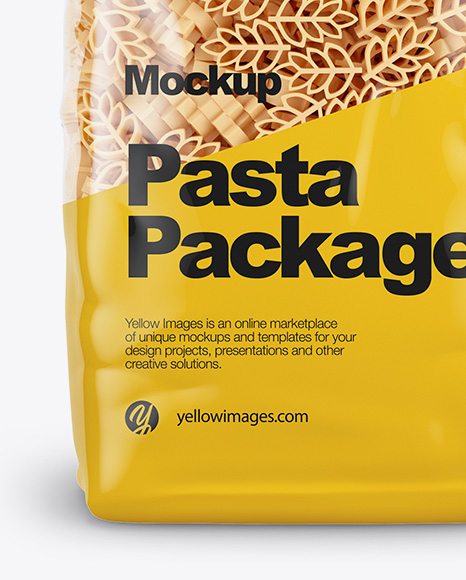 Spighe Pasta Mockup - Front View - Free Download Images High Quality