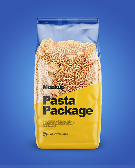 Spighe Pasta Mockup - Front View - Free Download Images High Quality