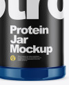 Glossy Protein Jar Mockup