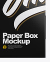 Glossy Paper Box Mockup