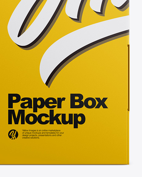 Matte Paper Box Mockup