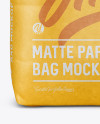 1 kg Matte Paper Bag Mockup - Front View