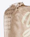 2 kg Kraft Paper Bag Mockup - Halfside View