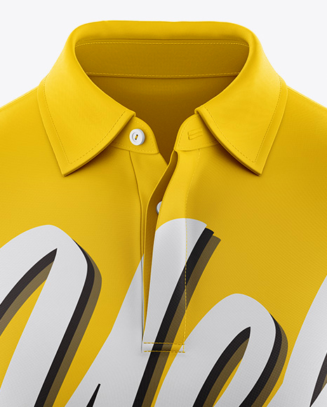 Men's Polo Mockup - Front View