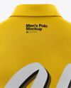 Men&#039;s Polo Mockup - Back View