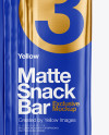 Matte Snack Bar Mockup - Back View