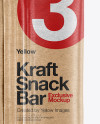 Kraft Snack Bar Mockup - Back View