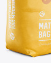 2 kg Matte Paper Bag Mockup - Halfside View