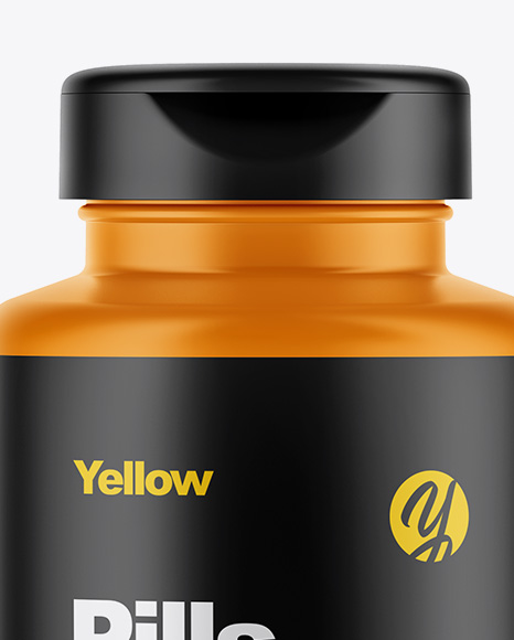 Matte Pills Bottle Mockup Matte Pills Bottle Mockup