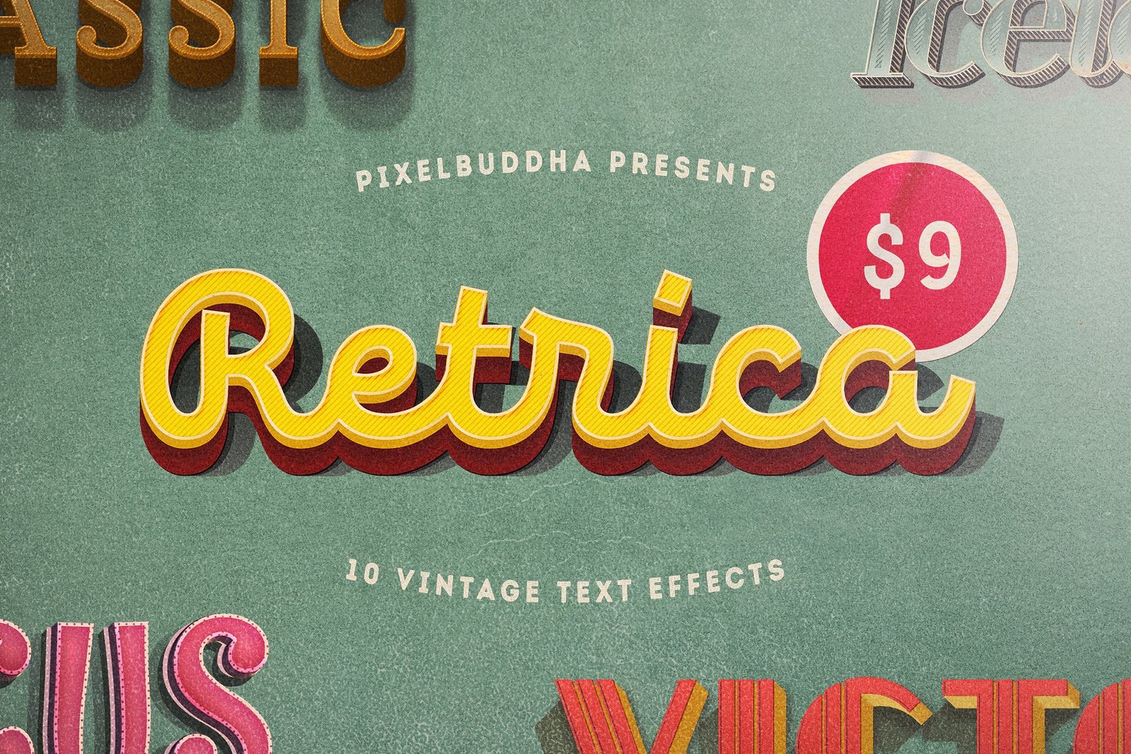 Retrica: Vintage Text Effects Pack Retrica: Vintage Text Effects Pack