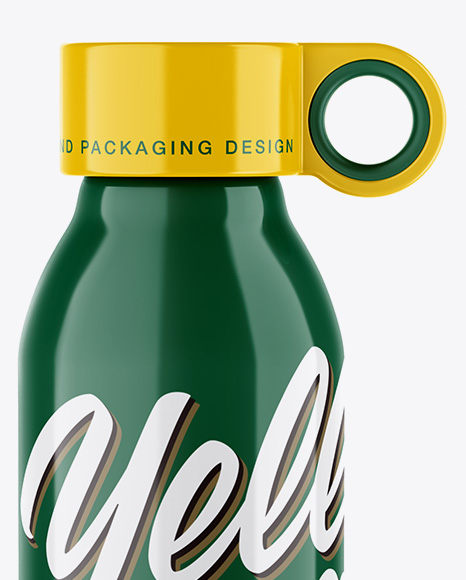 Glossy Water Bottle Mockup