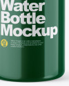 Glossy Water Bottle Mockup