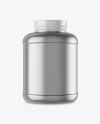 5lb Metallic Protein Jar Mockup 5lb Metallic Protein Jar Mockup
