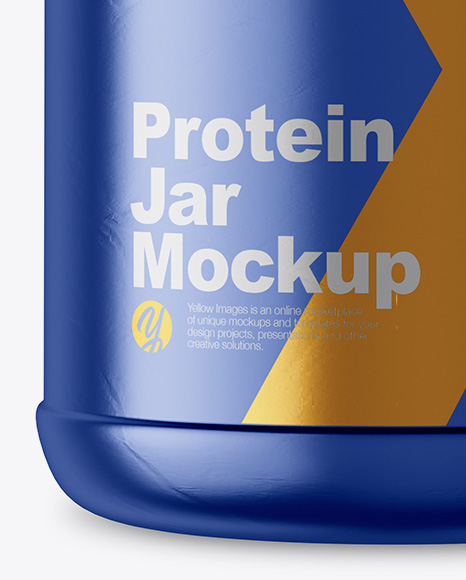 5lb Metallic Protein Jar Mockup 5lb Metallic Protein Jar Mockup