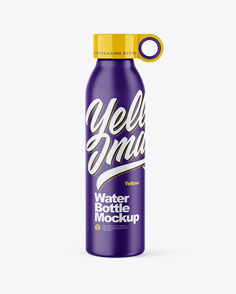 Matte Water Bottle Mockup