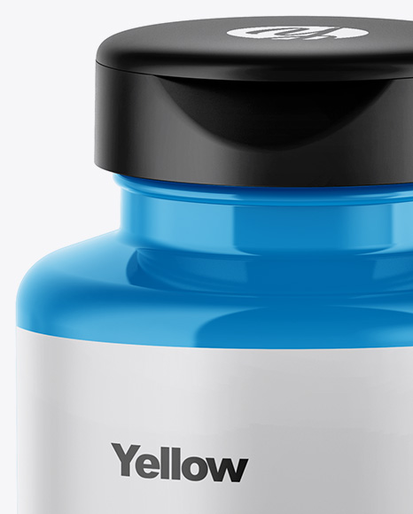 Glossy Pills Bottle Mockup