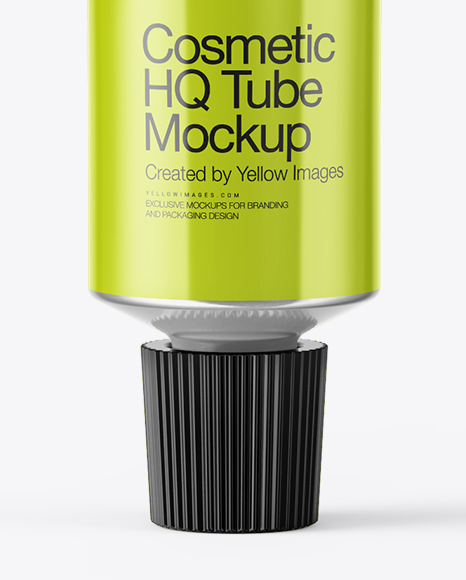 Glossy Cosmetic Tube Mockup