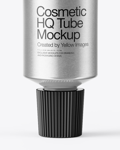 Matte Metallic Cosmetic Tube Mockup