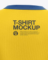 Women`s V-Neck T-Shirt Mockup - Back View